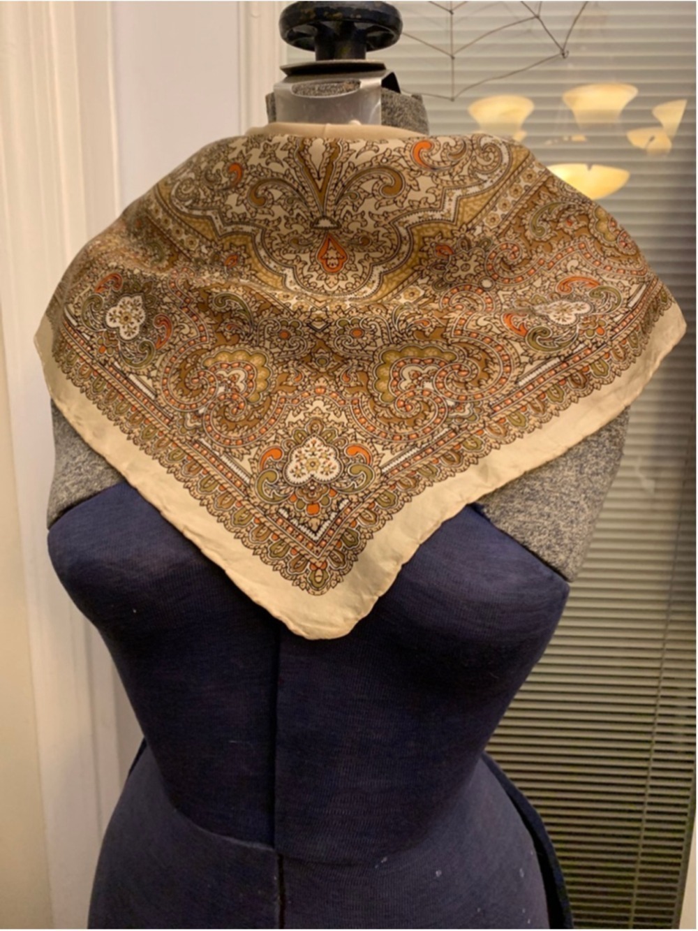 Women's La Dear Paisley Print Scarf One Size Beige Brown